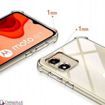 Silikoninis-Anti shock dėklas - permatomas 1.5 mm.(Motorola Moto E13) Silikoninis-Anti shock dėklas - permatomas 1.5 mm.(Motorola Moto E13)